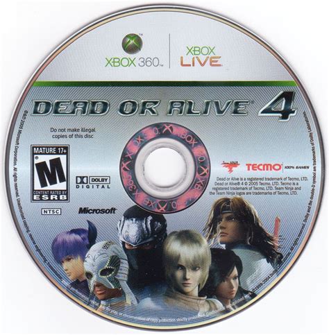 Dead or Alive 4 (2005) Xbox 360 box cover art - MobyGames