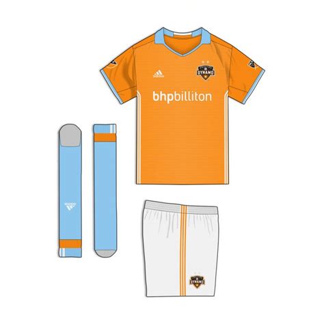 Houston Dynamo Home Jersey Design | Jersey design, Football kits, Mls teams