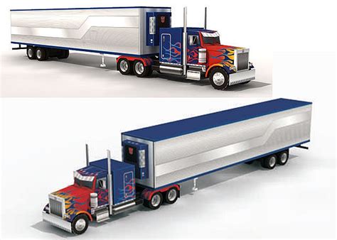 Optimus Prime (Peterbilt 379 Truck) - Transformers - Kit168 Đồ Chơi Mô Hình Giấy Download Miễn ...