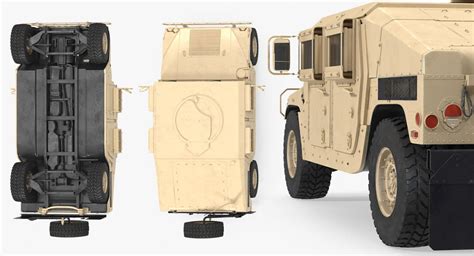 3D model Humvee M1151 Simple Interior Desert | 3D Molier International