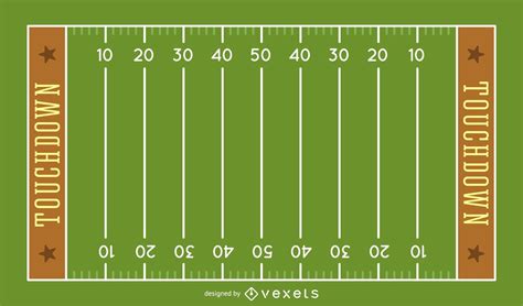 American Football Field Illustration Vector Download