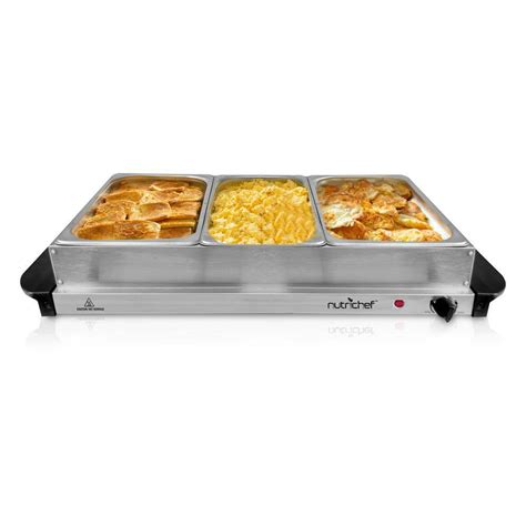 NEW NutriChef PKBFWM33 Food Warming Tray / Buffet Server / Hot Plate Warmer | eBay