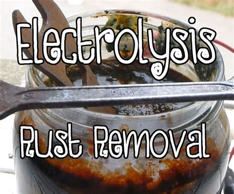 Electrolysis Rust Removal - DIY Tutorial | How to remove rust, How to clean metal, Rust