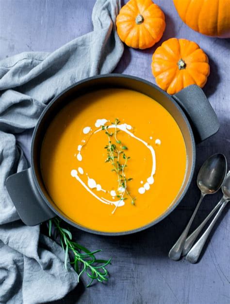 Roasted Pumpkin Soup with garlic and rosemary | The Veg Space