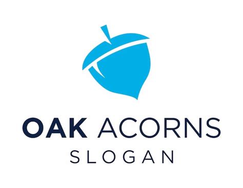 Premium Vector | Oak acorn logo design