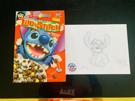 Lilo & Stitch Cereal Box + Bonus Disney Kelloggs Mickey Mouse Goofy Pluto Donald | #3862818049