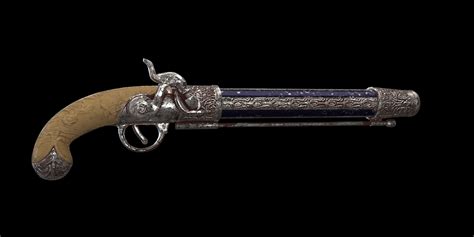 3D flintlock pistol pirate model - TurboSquid 1172102