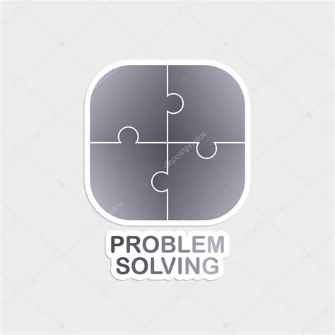 Problem solving logo theme — Stock Vector #65060717