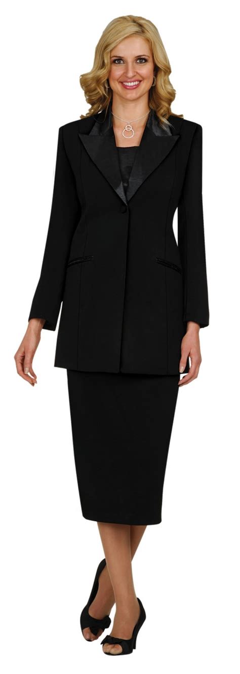 Women Usher Uniforms BLACK G13271 | GMI-group Usher : 3pc Skirt Suit | Usher-Uniforms.com