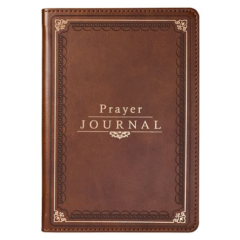 Classic LuxLeather Prayer Journal in Deep Tan