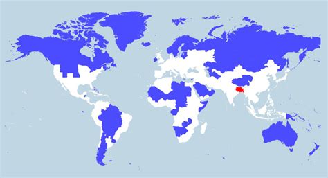 The Red And Blue Sections of This Map Each Contain 5% of The World’s ...