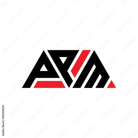 PPM triangle letter logo design with triangle shape. PPM triangle logo ...