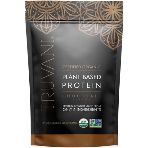 Buy Truvani Vegan Protein Powder Chocolate - 20g of Based Protein, Protein Powder, Pea Protein ...