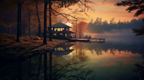 Scenery By The Lake Photo Background And Picture For Free Download ...