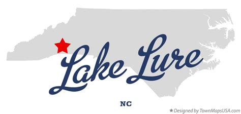 Map of Lake Lure, NC, North Carolina