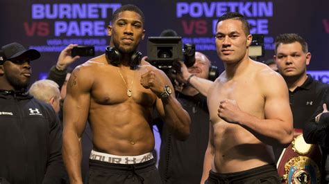 Anthony Joshua vs. Joseph Parker: Tale of the tape | Boxing | Sporting News