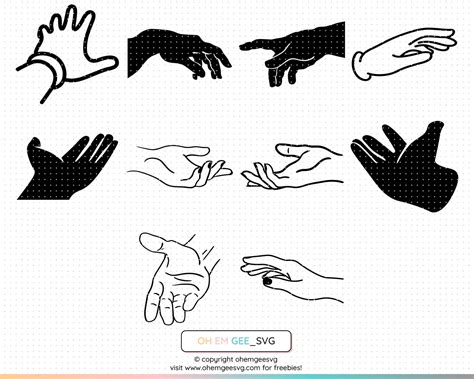 Hand Reaching Out Svg Hand Sign Png Hands Dxf Hands Eps | Etsy