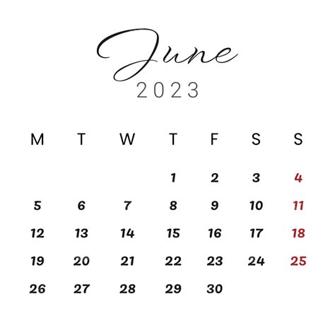 Kalender Juni 2023 Dalam Gaya Minimalis Organik, Juni 2023, Kalender ...