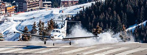 Courchevel Altiport – Across Europe in a PC-12, Direct to the Ski Slopes! | Pilatus Aircraft Ltd