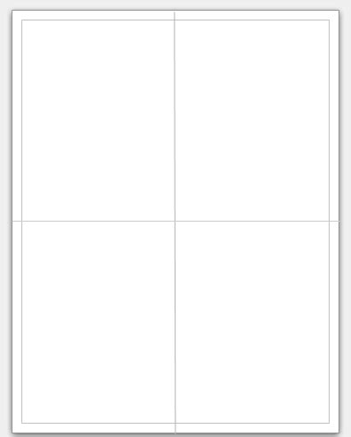 Blank Quarter Fold Card Template (4) - TEMPLATES EXAMPLE | TEMPLATES EXAMPLE Visiting Card ...