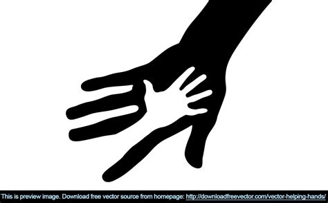 New vector clipart Vector helping hands: caring hand logo, parent and baby hand, Happy Fathers ...