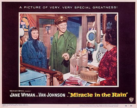 About Miracle in the Rain, the classic movie with Van Johnson and Jane Wyman (1956) - Click ...