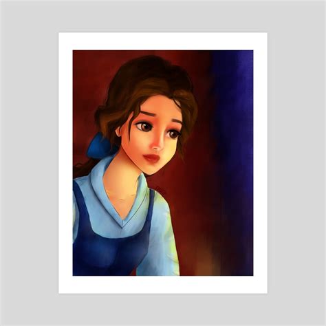 Beauty and the Beast Belle fanart, an art print by Erzsébet Várdai - INPRNT