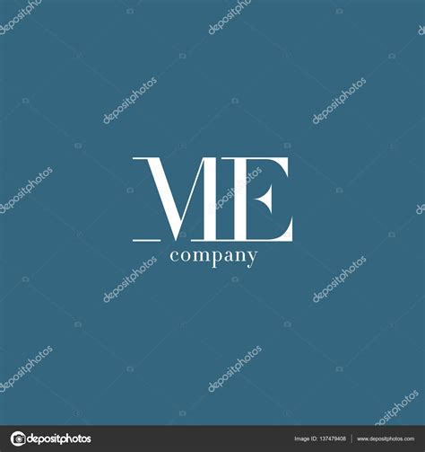 M & E Letter Company Logo Stock Vector Image by ©brainbistro #137479408