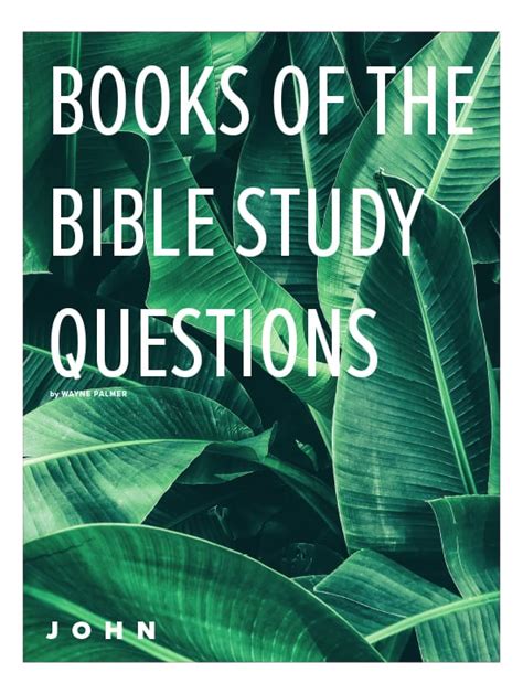 Books of the Bible Study Question Downloads