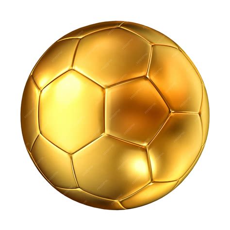 Bola de futebol de ouro | Foto Premium