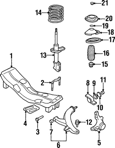 1995-1999 Subaru Legacy Suspension Strut - Driver's Side (LH ...