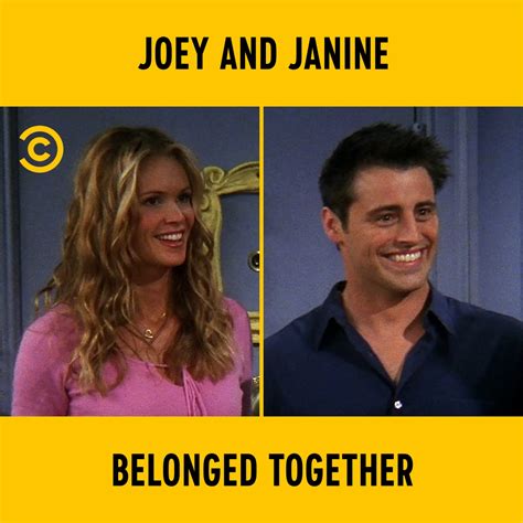 Joey And Janine Belonged Together | Friends | They were great together tbh 🤷‍♂️ ️ | By Comedy ...