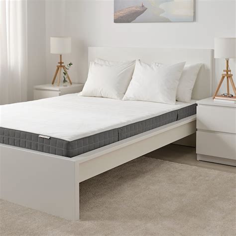 MORGEDAL Foam mattress, medium firm/dark grey, 90x200 cm - IKEA