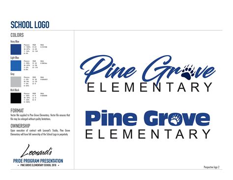 Pine Grove Elementary School Logo Rebrand on Behance