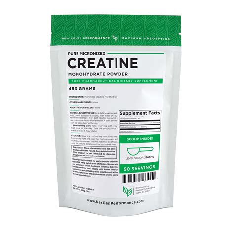 Creatine Monohydrate Powder 1lb (16oz) -Micronized -Pharmaceutical -Kosher - Walmart.com