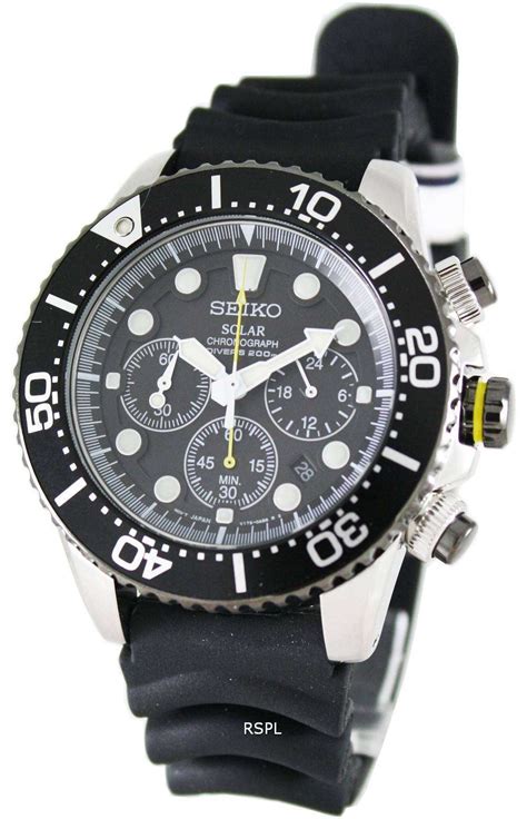 Seiko Solar Chronograph SSC021P1 Mens Watch - ZetaWatches