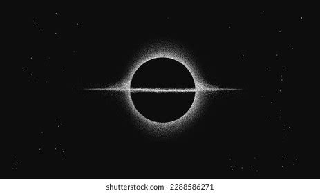 Supermassive Black Holesingularity Event Horizon Stock Vector (Royalty ...