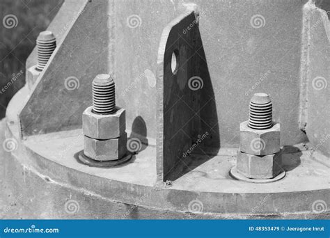 Pipe flange with bolts stock image. Image of pipe, bolts - 48353479