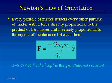 Newton’s Law of Gravitation