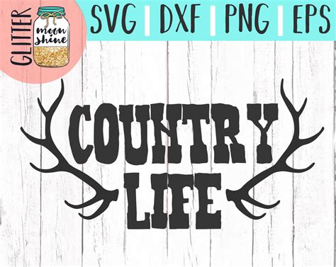 Country Life Svg Eps Dxf Png Files for Cutting Machines Cameo | Etsy