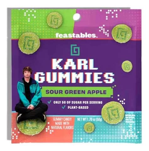 Karl Gummies Mrbeast Sour Green Apple 50g Gomitas | Meses sin intereses