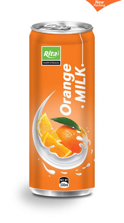 330ml Orange Milk Drink RITA Fruit Juice