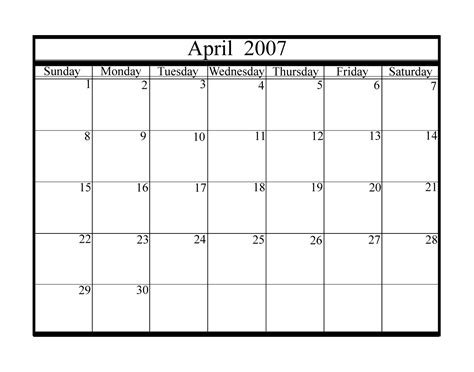 Download calendar 2007 april | Hyewon blog