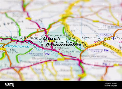 Black mountains on a map hi-res stock photography and images - Alamy