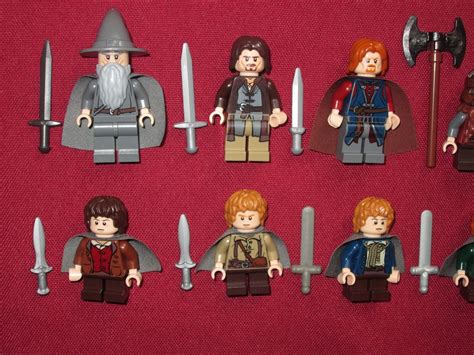 LEGO LOTR Minifigures FELLOWSHIP OF THE RING LOT Gandalf,Boromir,Merry,Pippin + | eBay