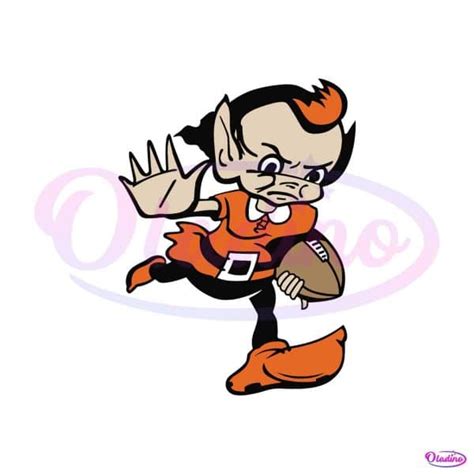 Brownie The Elf Cleveland Browns Mascot SVG