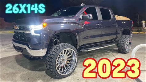 2023 Chevy 1500 lifted on 9" Mcgaughys and 26x14s | FIRST | Mcgaughys 7 ...