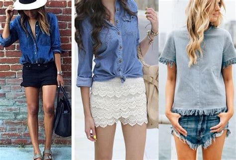 Top Ways to Wear Denim Shirts: 27 outfit Ideas & Looks | Fashion Rules