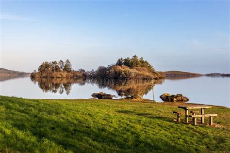 Hills and Islands Reflected in Lough Corrib Stock Image - Image of ...