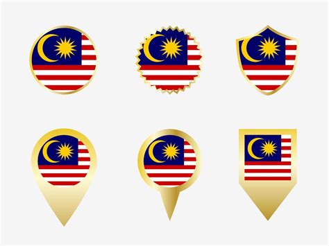 Vector flag set of Malaysia 22822534 Vector Art at Vecteezy